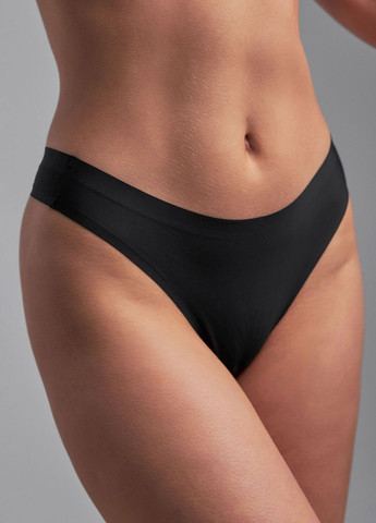 Бесшовные трусики черного цвета однотонные. Nud (316330409)