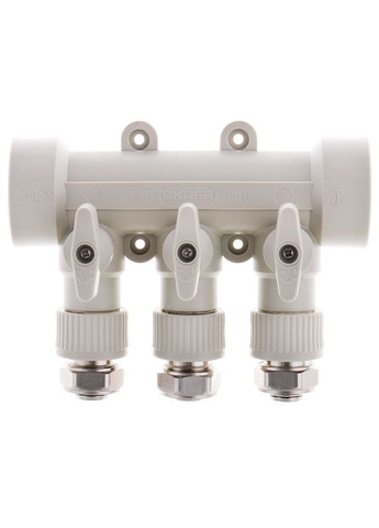 Коллектор распределительный 3-way с фитингом (40x20) PPR K0191.PRO (KP2556) KOER (321205468)