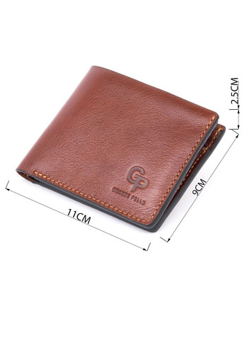 Мужское портмоне из гладкой кожи с магнитами и монетницей коричневое (sku_11308) No Brand (327820207)