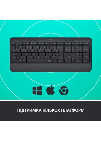 Клавіатура (920-010945) Logitech Signature K650 USB/Bluetooth UA Graphite (272823714)