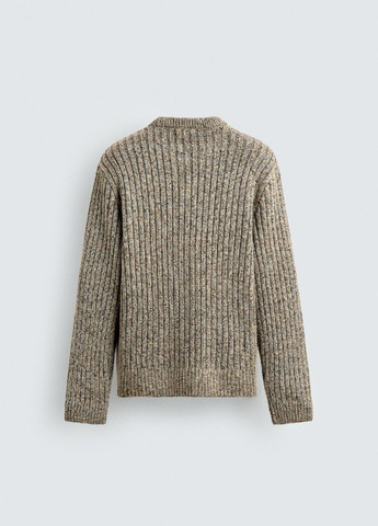 Комбинированный зимний свитер Zara