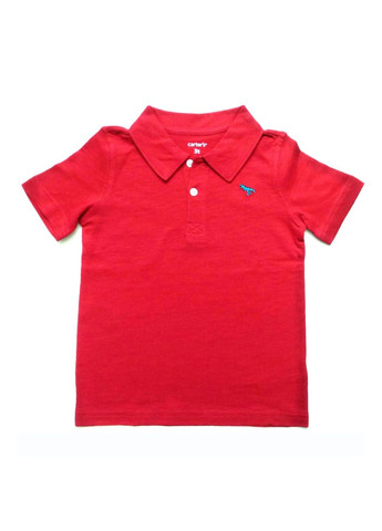 Червоний літній комплект дитячий (поло+штани) Carter's