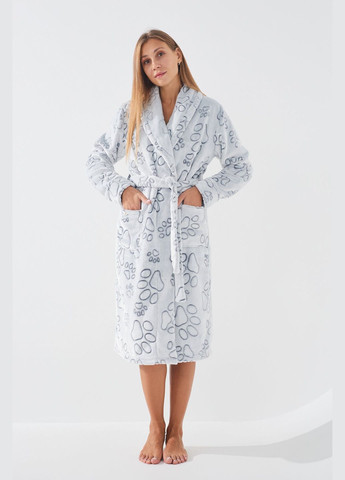 Халат женский 0228 лапки Серый (2000902900147A) shop (2000902900147) Barwa (356095661)