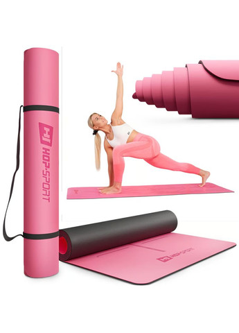 Йога-мат PU 0,5см 183 x 68см HS-P005GM Hop-Sport (361951654)