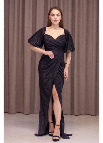 Чорна вечірня плаття First Woman однотонна