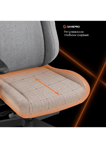 Крісло для геймерів GC925G Fabric Grey GAMEPRO (392033342)