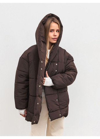 Коричневий зимній Пуховик Romashka