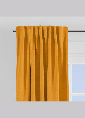 Тканина портьєрна однотонна Фонлук Canvas 290 см, 580 гр/м2, шторна тканина, тканина для штор, штори, портьєри, гардіни, жовта IDEIA (369165186)