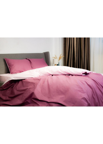 Сімейний комплект постільної білизни Ранфорс з наволочками 50*70 см, 115 гр/м2 Pink Fog Рожевий (18840150215) ТЕП (365963304)