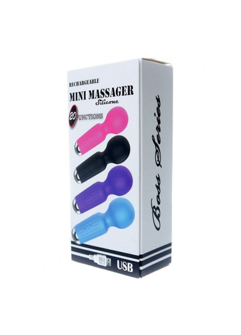 Мінівібратор для клітора рожевий Rechargeable Mini Masager USB 20 Functions Boss Series (292117978)