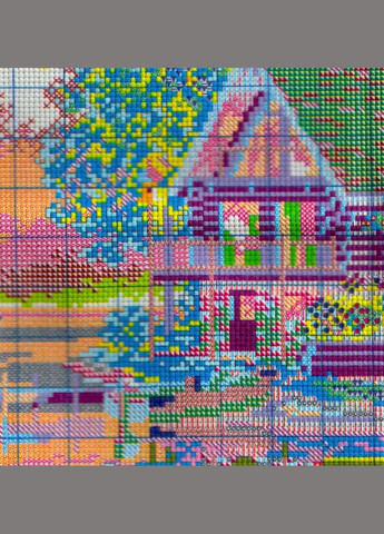 Набір для вишивання за нанесеною на канву схемою "Leisure hut". AIDA 14CT printed 61*48 см Joy Sunday (313614132)