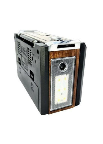 Радиоприемник RX-381 FM всеволновое переносное радио работа от сети акумулятора батареек Коричневый Golon (333799867)