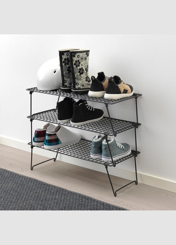 Полиця для взуття ІКЕА GREJIG 58х27х17 см сірий (40329868) IKEA (267901300)
