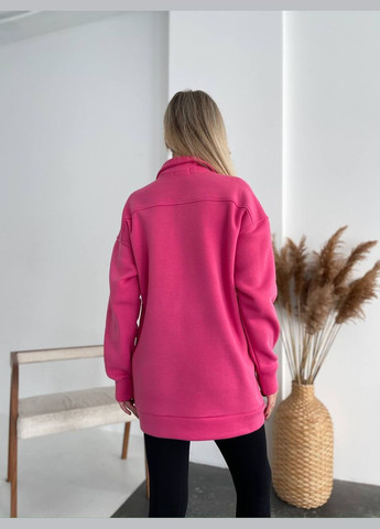 Малиновый женский свитшот на флисе с надписью Avanti надпись (317286785)