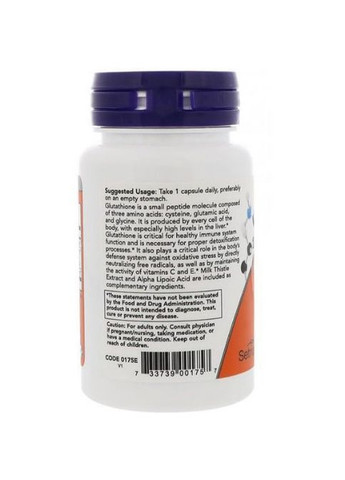 Glutathione 500 mg 30 Veg Caps Now Foods (362418976)