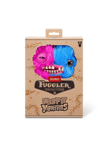 Плюшевые монстры Фуглер Монстрс Сквидж синий розовый Fuggler Monster 15726D Zuru (372012669)