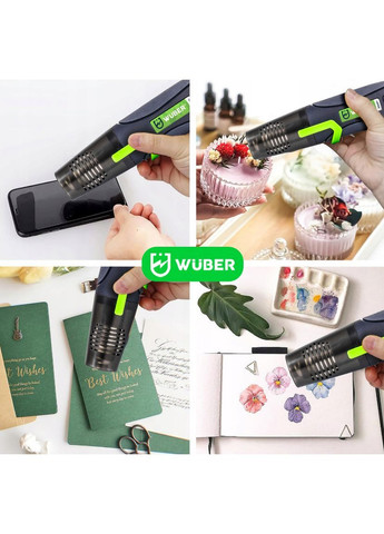 Фен будівельний портативний 350Вт 350°C з регулюванням температури Wuber (366970095)