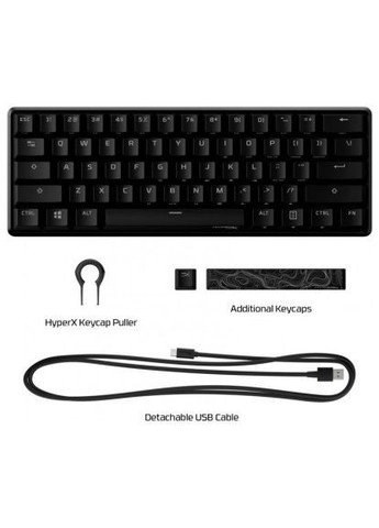 Клавиатура (4P5N0AA) HyperX alloy origins 60 black (278312043)