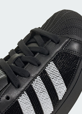 Кроссовки Superstar adidas чёрные всесезоны (329692179)