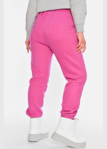 Спортивні штани жіночі на флісі малинового кольору Let's Shop (315773890)
