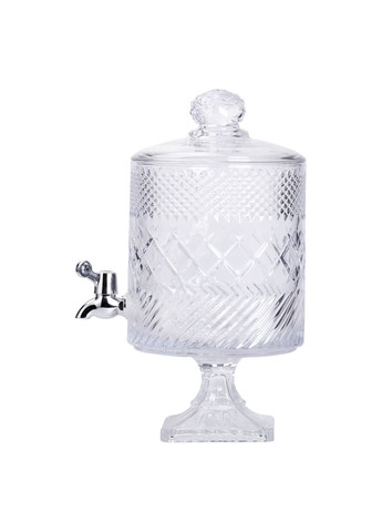 Лимонадниця скляна Glass на 4.5 л на квадратній ніжці Yiwu (361386715)