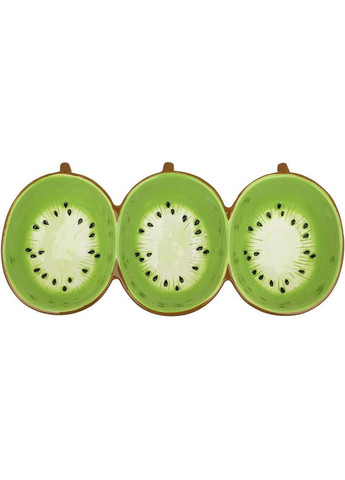 Менажница керамическая Fruits "Киви" 31х14см, 3 секции Bona (372173989)