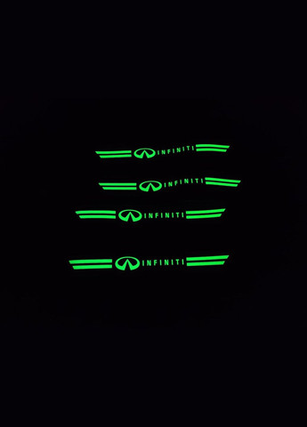 Защитная фосфорная пленка накладка на пороги Черный Карбон 4 шт INFINITI (330615662)