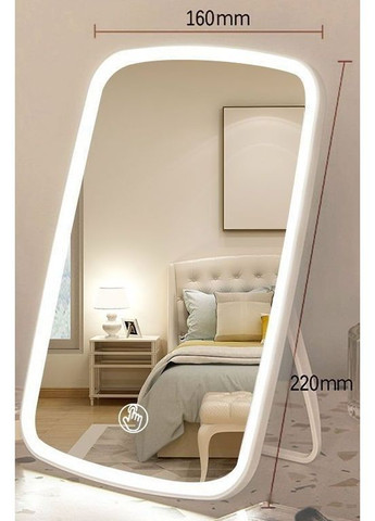 Косметическое зеркало для макияжа с подсветкой LED No Brand - (362376105)