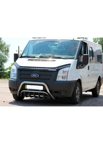 Кенгурятник WT002 (2006-2014, нерж.) для Ford Transit рр CAN (389059348)