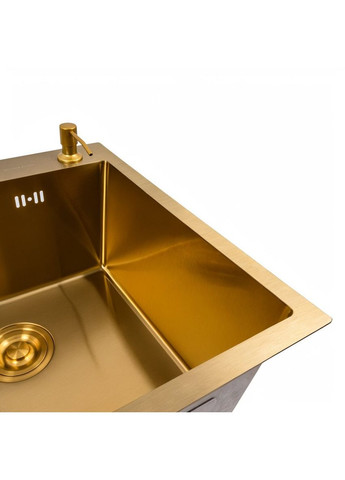 Кухонный комплект: Handmade 50x50 PVD Gold + JW449 PVD Gold Valeso (353495414)