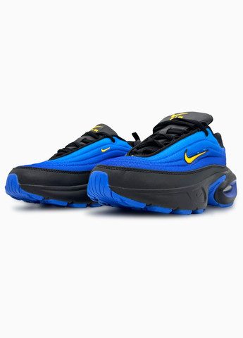 Синій Осінні кросівки чоловічі і жіночі nike air max portal blue black | найк аір макс портал сині чорні No Brand