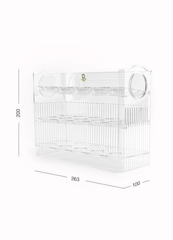 Контейнер трирівневий для яєць MY HOME Прозорий (KP-70 T) MVM (301002371)