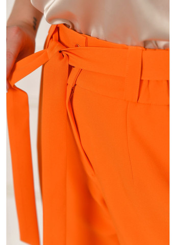Штаны женские однотонные оранжевого цвета Let's Shop (348781856)