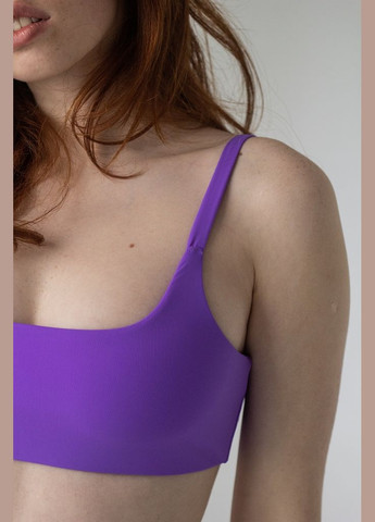 Фіолетовий літній купальник з відкритим топом - malibu фіолетовий (158sw-21br-pur) Kari Shop Atelier