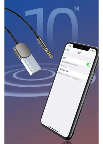 Bluetooth Трансмітер EB01 USB to AUX Bluetooth Адаптер + гучний зв'язок Hands Free Black Essager (402255883)
