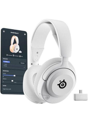 Наушники с микрофоном White (61671) SteelSeries Arctis Nova 5 (322458229)