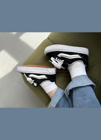Кросівки жіночі Vans Knu Skool Platform black white | Адідас Кампус чорні білі No Brand чорні демісезони (316504452)