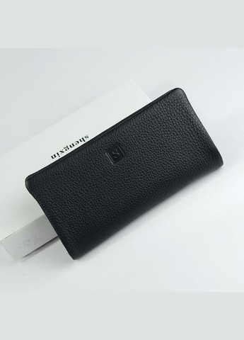 Черный женский кожаный классический кошелек портмоне на магнитах No Brand (305834003)