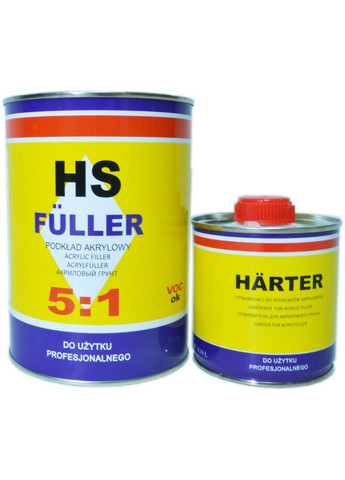 Акриловий ґрунт 5:1.8 л HS Fuller (відп. Harter - 160 мл) No Brand (289364999)