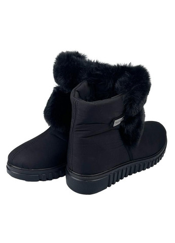 Черные дутики женские сапоги на замку черные 24404 Progres