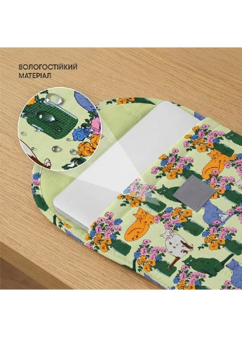 Вертикальний чохол для ноутбука «Весняні котики» Розмір: M Orner (401894124)