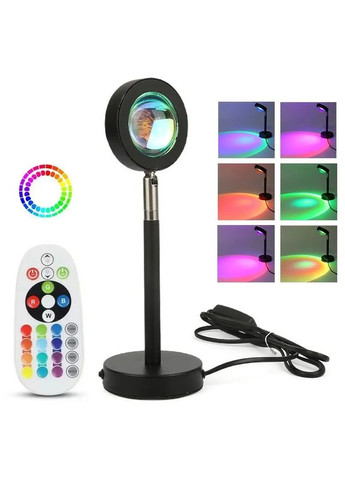 Sunset Lamp RGB 16 цветов - проекционный светильник заката, рассвет с пультом. Lemanso (363833854)
