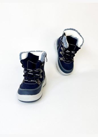 Зимові черевики 21 р 13,6 см синій артикул З105 Clibee (301583481)