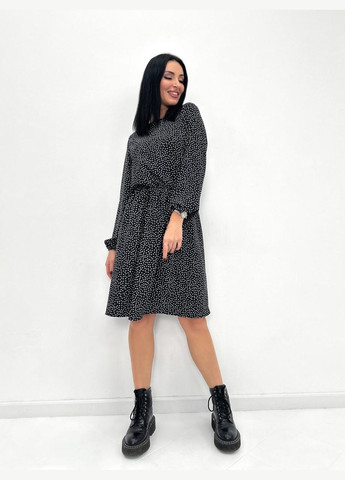 Чорна жіноча сукня з довгим рукавом Fashion Girl