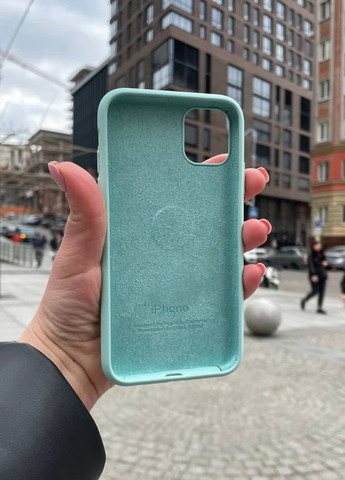 Чохол для iPhone 11 Pro бірюзовий Light Cyan Silicone Case силікон кейс No Brand (289754113)