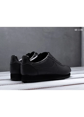 Черные демисезонные кроссовки мужские nike cortez black найк кортез черные No Brand