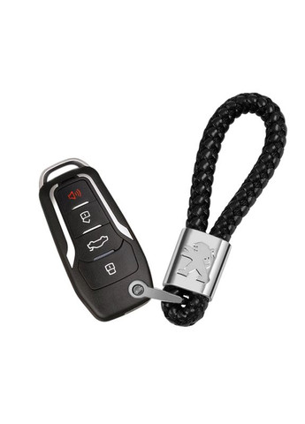 Брелок для ключей с логотипом плетёный, черный с отверткой Peugeot (369611747)