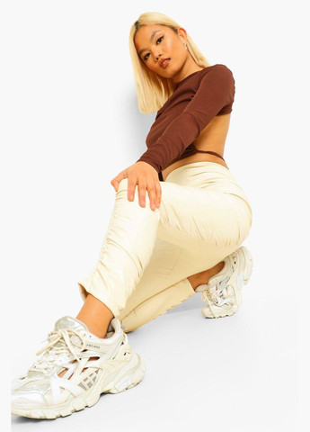 Брюки из искусственной кожи Boohoo (315387916)