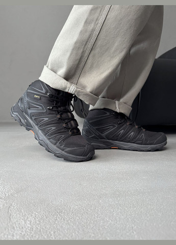 Чорні Зимовий кросівки зимові чоловічі salomon speed cross pro winter gore-tex black fur | саломон спід крос про чорні з хутром No Brand