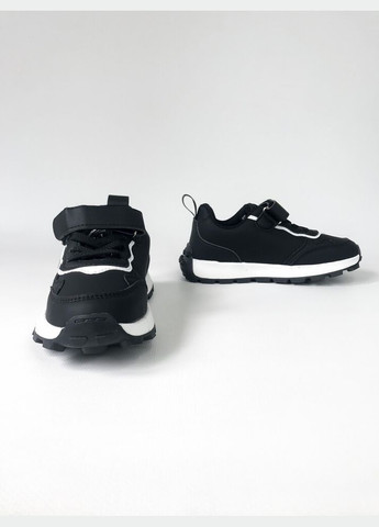 Черно-белые детские кроссовки 32 г 19,5 см черно-белый артикул к106 Clibee